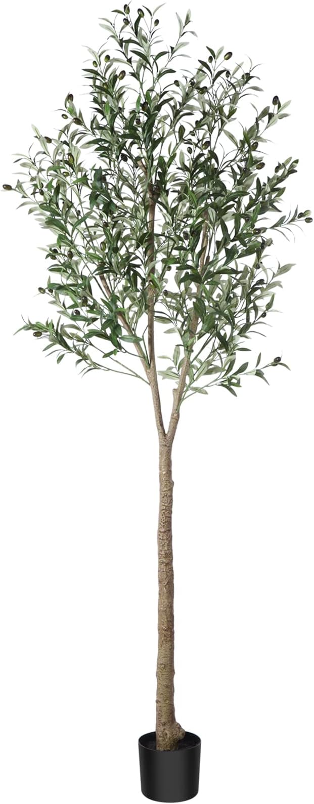 CROSOFMI Artificial Olive Tree Plant 7Ft Fake Topiary Silk Tree, Perfect Faux Plants in Pot for Indoor Outdoor House Home Office Garden Modern Decoration Housewarming Gift,1Pcs