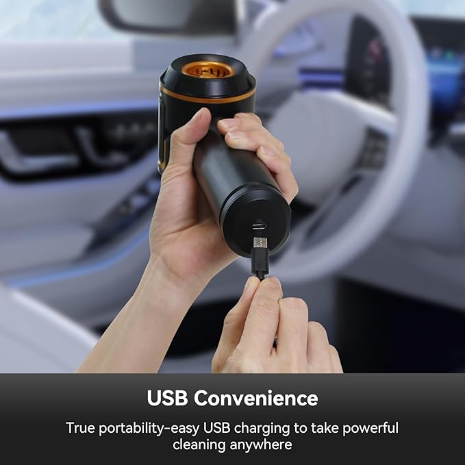Car Vacuum with LED Digital Display,20000PA Advanced Clean Cordless Handheld Vacuum, 4-in-1 High Power Portable Rechargeable Vacuum Cleaner with Brushless Motor