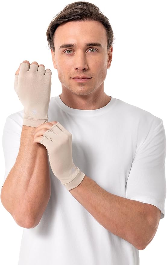 Coolibar Fingerless UV Sun Gloves - UPF 50+ Sun Protection - Ouray