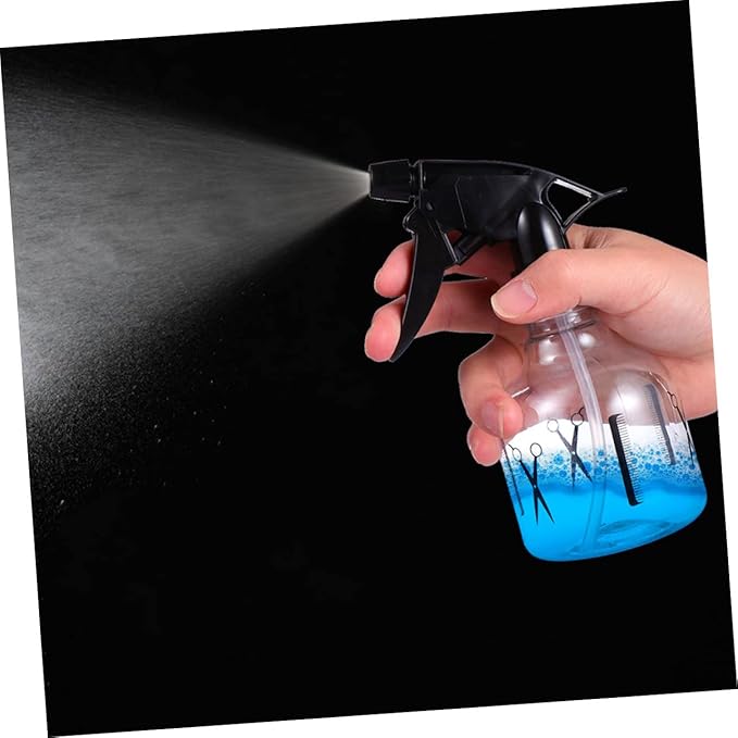 MERRYHAPY Portable Spray Watering can 2-Pack Adjustable Fine Mist Sprayers for Hair Salon and Home Use 6.7 Inch Plastic Water Spray Bottle for Hairdressing and Plant Care