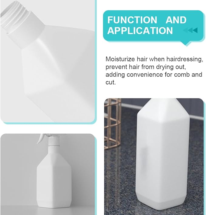2Pcs Fine Mist Spray Bottles for Hair Humidification and Indoor Plant Watering Portable Plastic Sprayers for Home Gardening and Cleaning Use