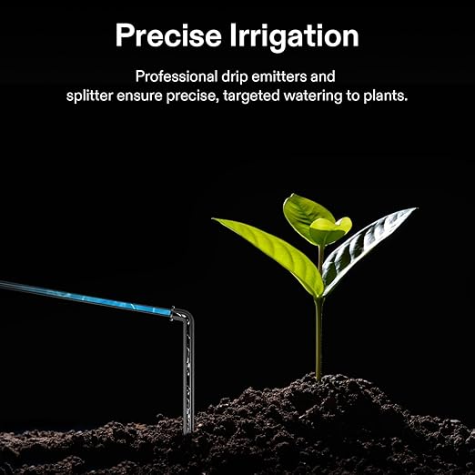VIVOSUN FlexFeed Drip Irrigation Kit, 4W Automatic Irrigation System with Pump & 4 Drip Emitters, App-Controllable Professional Plant Watering Drip Kit for VGrow Smart Grow Box