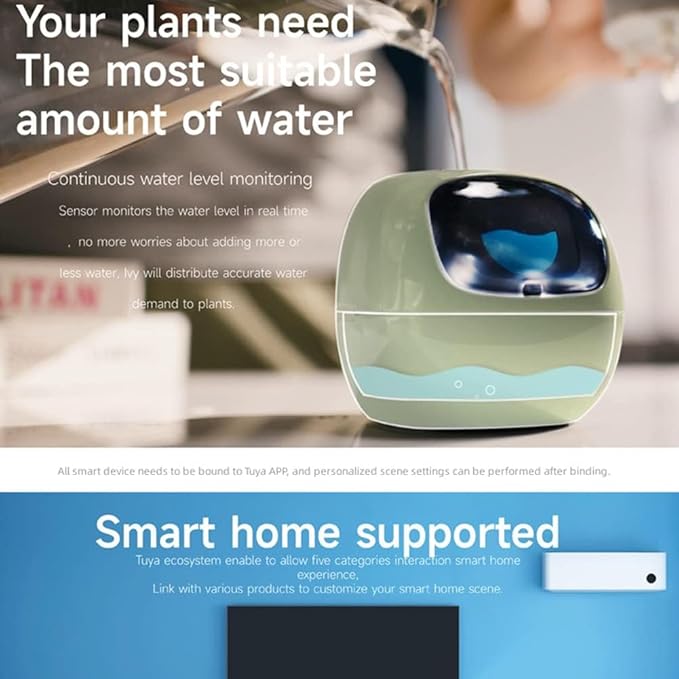Smart Flowerpots,Smart Pet Planter,Ai Planter,Intelligent Flowerpots,Multiple Expressions,7 Smart Sensors, And Ai Chips Make Raising Plants Easy And Fun For Living Room,Desk,Plant-free (White)