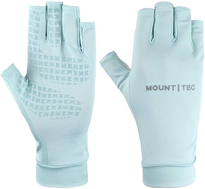 Unisex UV Protective Fingerless Gloves UPF 50+ Summer Sun Glove for Outdoor Fishing Cycling Hiking Driving Kayaking