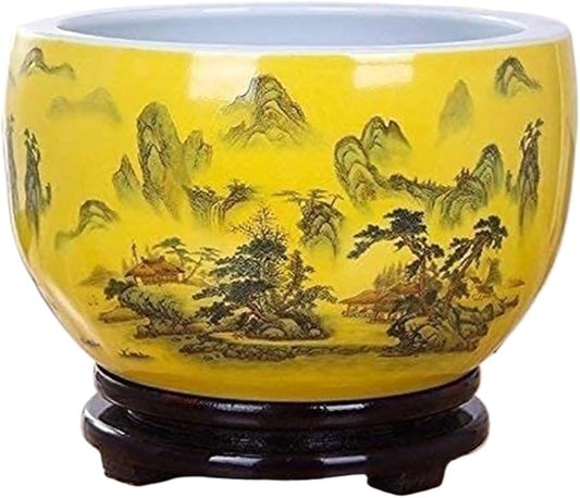 Flower pots Flower Pot Exquisite Painted Pattern Light Luxury Style Colorful Planter gardenix Decor Planters