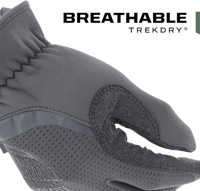 Mechanix Wear FastFit Tactical Gloves - Heavy Duty Lightweight Multipurpose Gloves - Flexible Grip & Reinforced Palm - Touchscreen Capable - Large - Wolf Grey