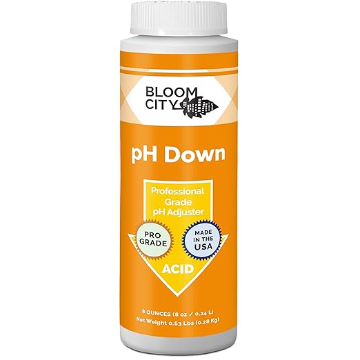 Bloom City Professional pH Down Liquid Fertilizer, 1/2 Pint (8 oz)