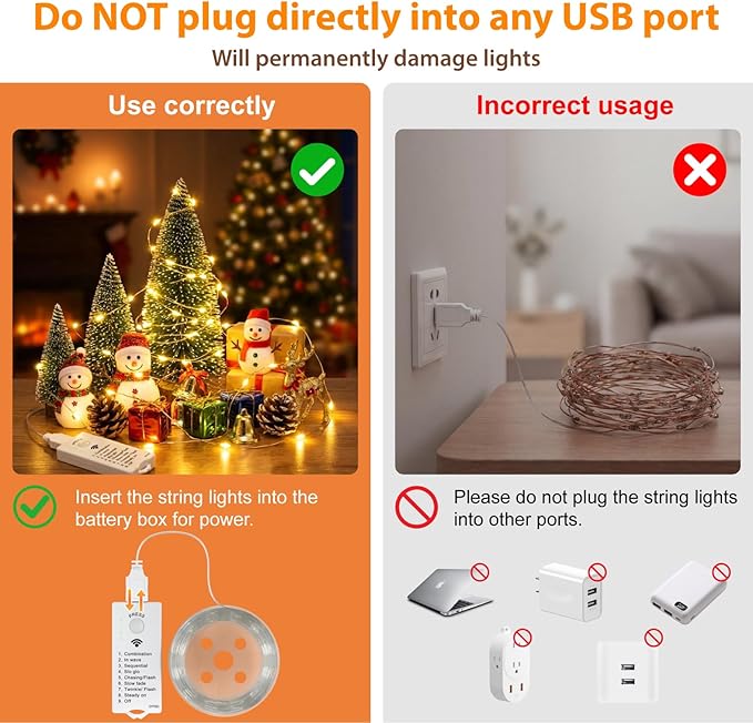 HXWEIYE Rechargeable Fairy Lights with Remote & DIY Timer, 33ft 100LED Battery Operated Twinkle String Lights, 8 Modes Decor Light for Bedroom Indoor Wedding Dorm Christmas Tree Party (Warm White)
