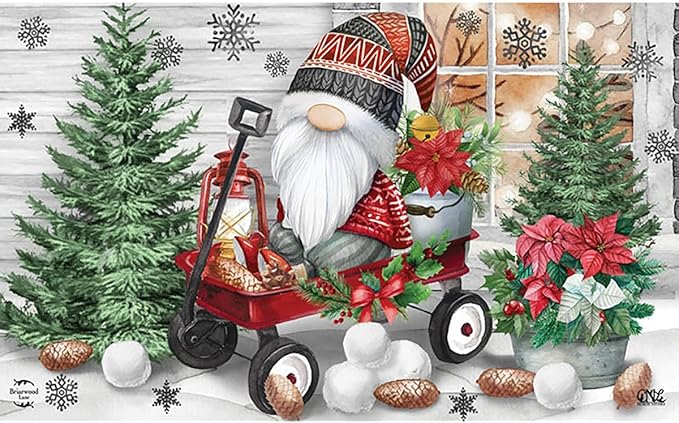 Briarwood Lane Wagon Gnome Doormat
