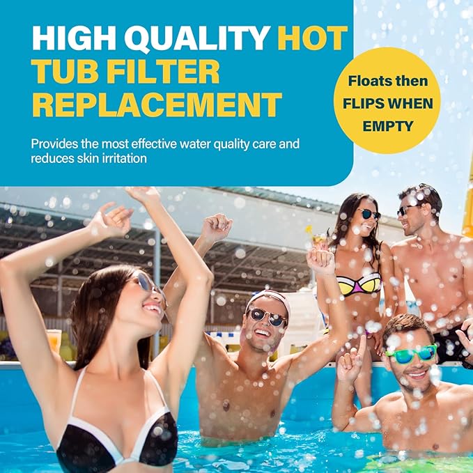 Kintillate Hot Tub Chlorine Cartridge Replacement Compatible with Frog Floating System,2 Pack Mineral Replacement Cartridges for Hot Tubs up to 600 Gallons, Smart Self-Regulating Water Treatment