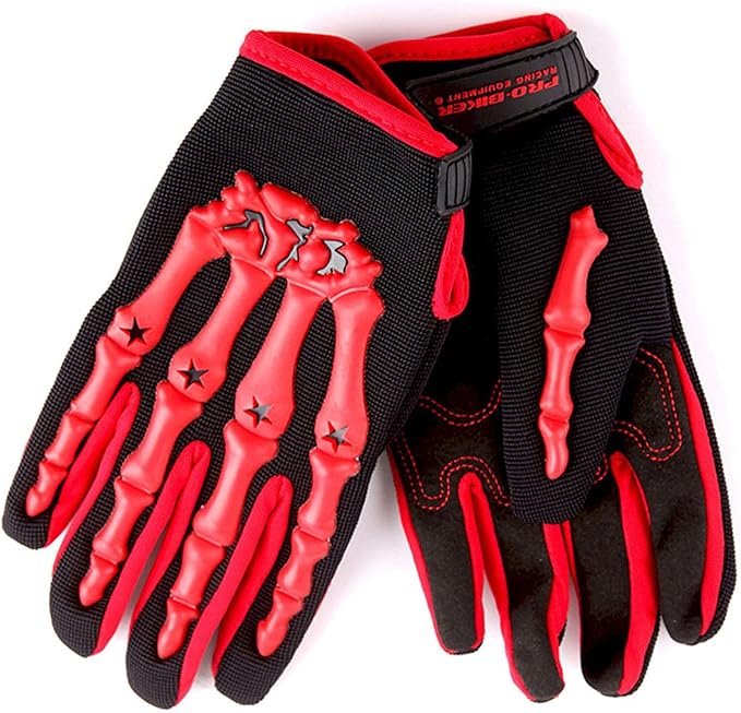 1Storm Youth Motocross Gloves Motorcycle BMX MX ATV Dirt Bike Bicycle Skeleton Cycling Kids Gloves