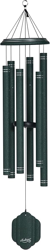 Arabesque by Wind River - 50 inch Emerald Wind Chime for Patio, Backyard, Garden, and Outdoor décor (Aluminum Chime) Made in The USA