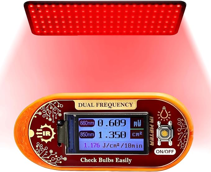 UNIHYK 660nm & 850nm Red/NIR Light Irradiance Meter Tester – Professional Dual-Wavelength Radiometer