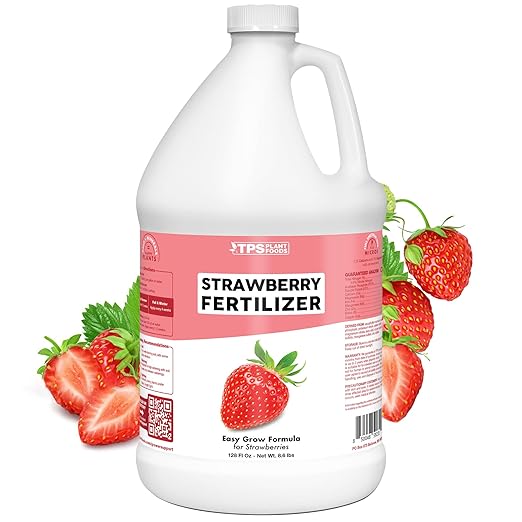 Strawberry Fertilizer – Liquid Strawberry Plant Food for Better Berry Production & Healthy Growth, 1 Gallon