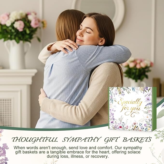 Valentines Day Gifts for Her Mom Wife, Birthday Gifts for Women Spa Care Package, Get Well Soon Gift Baskets Thinking of You Sympathy Gift Box for Friend, Sister, Wife (Khaki)
