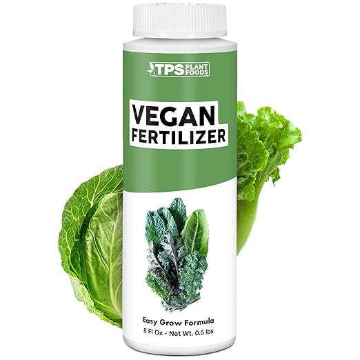 Vegan Fertilizer for Vegetable Gardens, Works Great for All Types of Plants, Liquid Fertilizer by TPS Plant Foods, 8 oz (250mL)