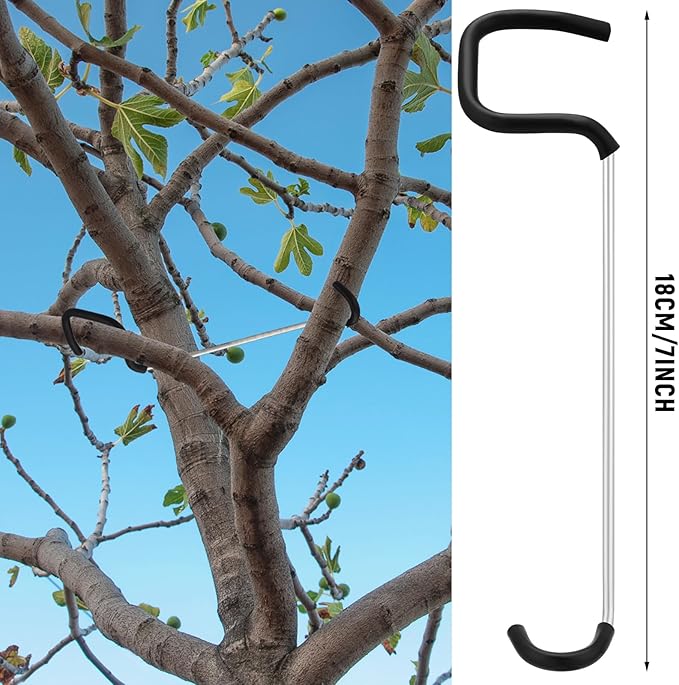 25 Pcs Fruit Trees Limb Spreader 7 Inch Tree Branch Puller Spreader with Plastic Hose Wrapped, Spreading Crotch Open Angles Branches Support Bending Tool for Shaping Seedlings Flowers