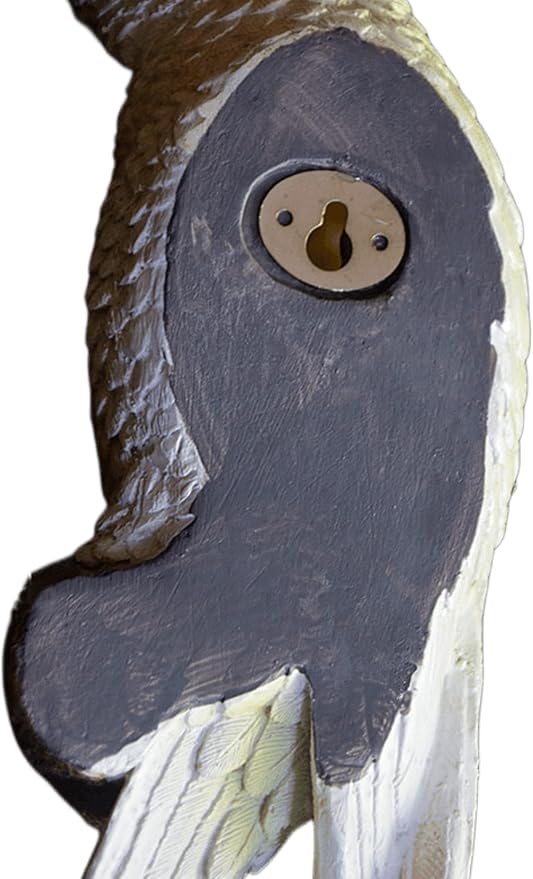 coolboy Hanging Parrot Decor,Tropical Real Resin Bird Figurines,Bird Statues,Parrot Sculpture Home Decor,Perfect for Yard Ornaments,Tree Decorations Outdoor,Patio,Lawn,Tree Trunk, Porch