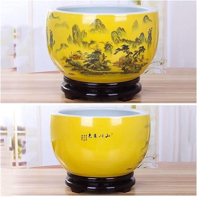 Flower pots Flower Pot Exquisite Painted Pattern Light Luxury Style Colorful Planter gardenix Decor Planters