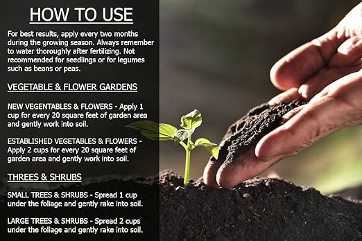 𝐁𝐄𝐒𝐓𝐒𝐄𝐋𝐋𝐄𝐑 Organic Blood Meal Fertilizer by Gardenera - 12-0-0 NPK - All-Natural Plant Food Source of Nitrogen for Organic Gardening, Flowers, Vegetables, Trees & Shrubs - 5 QUARTS