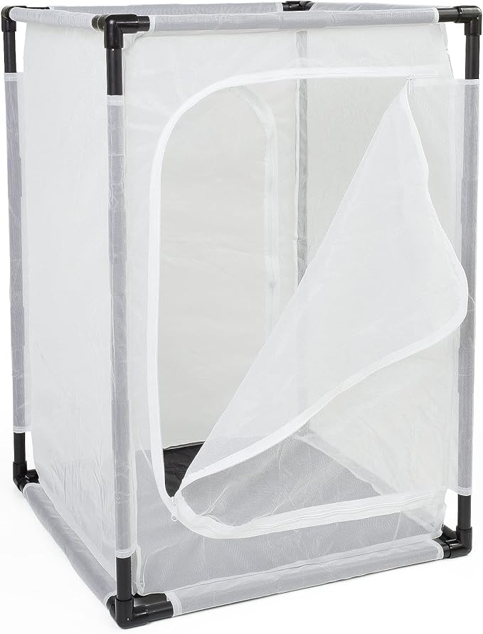 36" Large Monarch Butterfly Habitat Cage, Outdoor Insect Mesh Cage Terrarium 24" x 24" x 36"