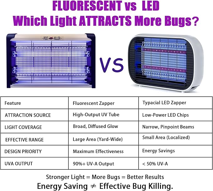 20W Electric Indoor Bug Zapper, Mosquito Trap with UV Light, Insect Killer Eliminator for Home, Office, Restaurant