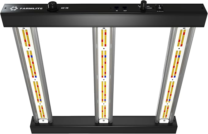 Grow Light FARMLITE Grow Lights for Indoor Plants 120Watts Full Spectrum LED Growing Light Plant Hanging Growing Bar Lamps Seedling Daisy Chain Dimmable Board 2x2ft Coverage