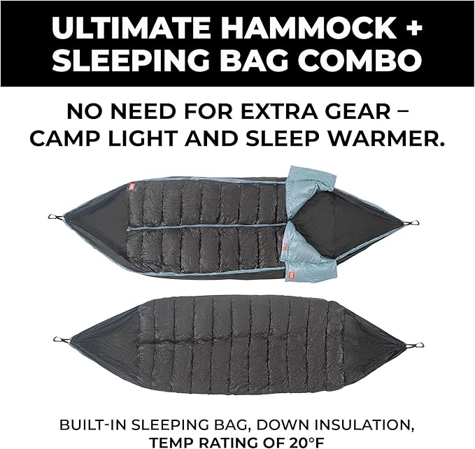 GRAND TRUNK Evolution 20 Down Sleeping Bag Hammock