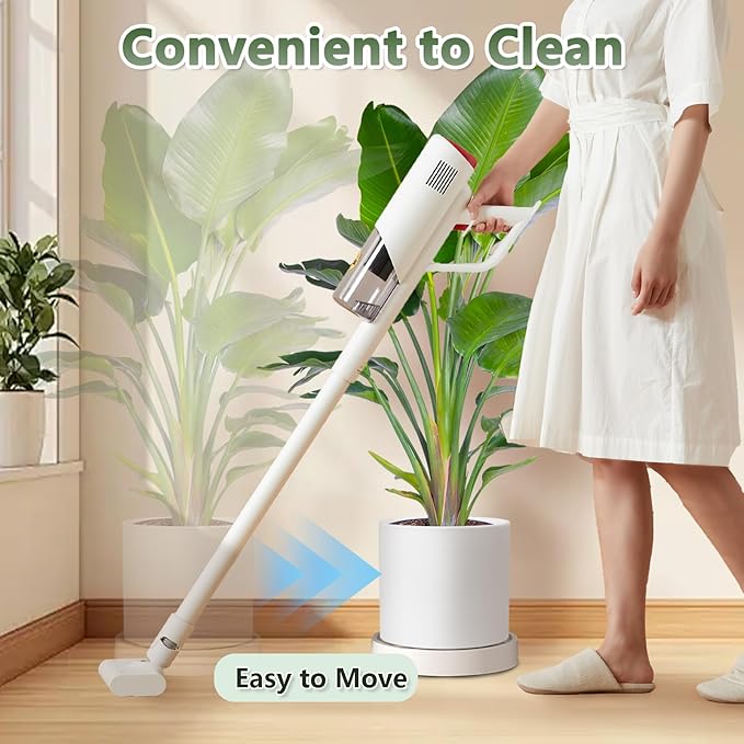 MCleanPin 2 Pack Plant Caddy with Hidden Wheels, 13" Heavy Duty Rolling Plant Stand with Removable Drainage Tray and Silent Casters Round Flower Pot Mover Planter Dolly for Indoor Outdoor Black