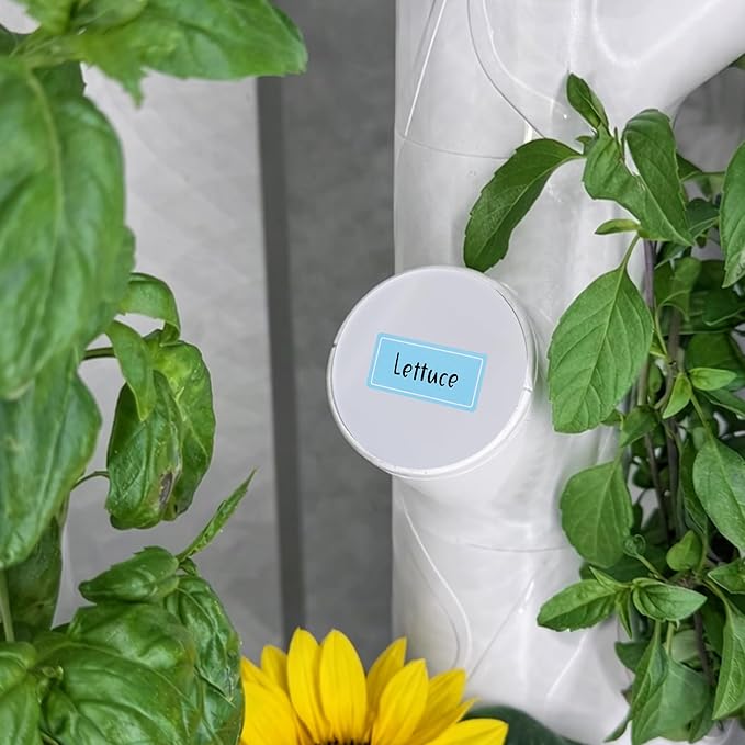 EBaokuup 24 Pcs Hydroponics Pod Caps with Colored Lables, Grow Cubes Cap Compatible with yPod, Plant Grow Pods Cover for Garden Hydroponics Growing System