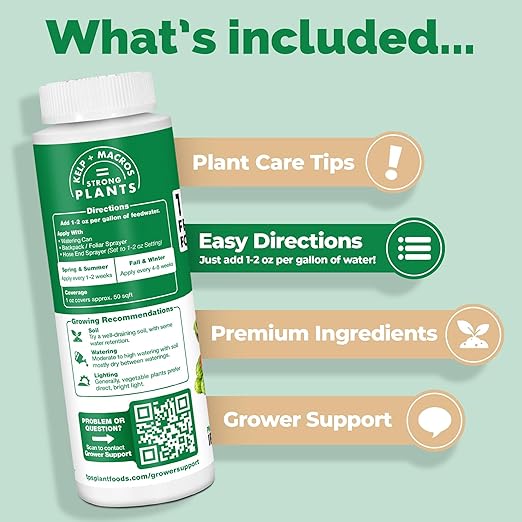 TPS NUTRIENTS Liquid 10-10-10 Fertilizer for Vegetables, Triple Ten NPK Plus Iron and Micros, Liquid Plant Food 8 oz (250mL)