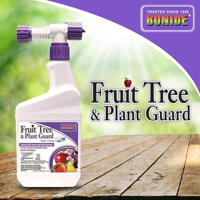 Bonide Fruit Tree & Plant Guard, 16 oz Ready-to-Spray Insect & Disease Control for Trees, Shrubs and Flowers