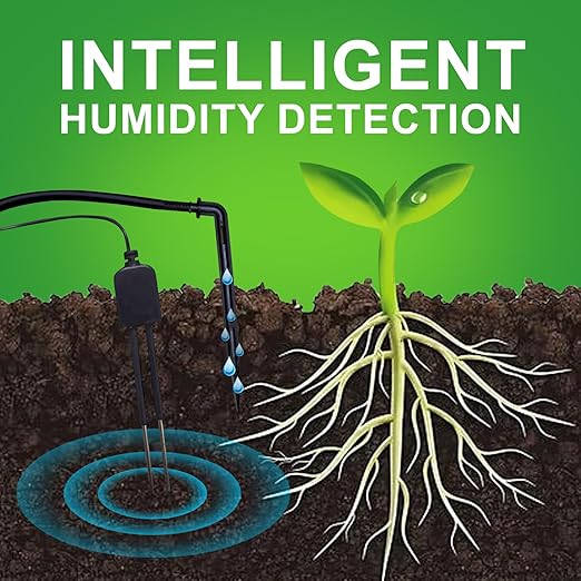 Indoor Plant Automatic drip Irrigation kit Suitable for Automatic Watering System of 15 Potted Plants, programmable Water Timer, Intelligent Humidity Detection (1)
