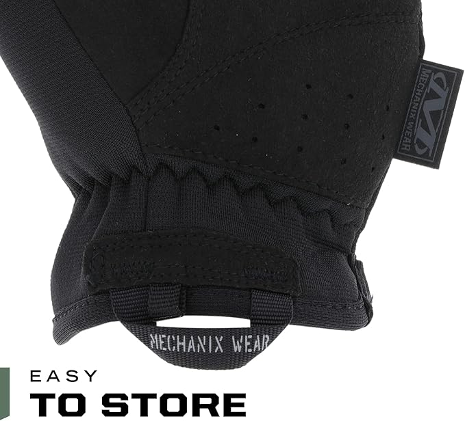 Mechanix Wear Tactical Gloves with Elastic Cuff, Black, X-Large