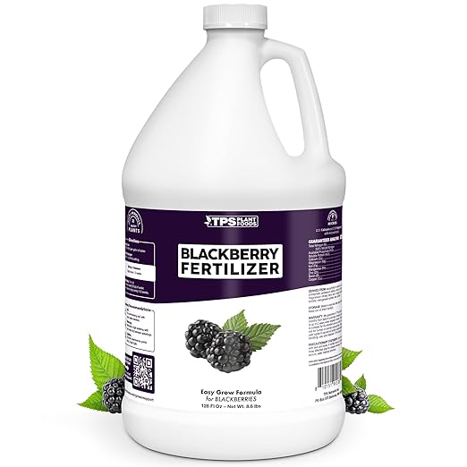 BlackBerry Fertilizer for BlackBerry Plants, Supports Healthy Growth and Plump Berries in BlackBerry Plants, Liquid Fertilizer by TPS Plant Foods, 1 Gallon (128 oz)