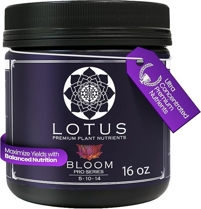 Bloom Pro Series - Hydroponic Plant Nutrients and Fertilizer, Water Soluble Plant Food, for Coco Coir Hydro and Soil, Enhances Flowering and Fruiting, Indoor and Outdoor Grows (16oz)