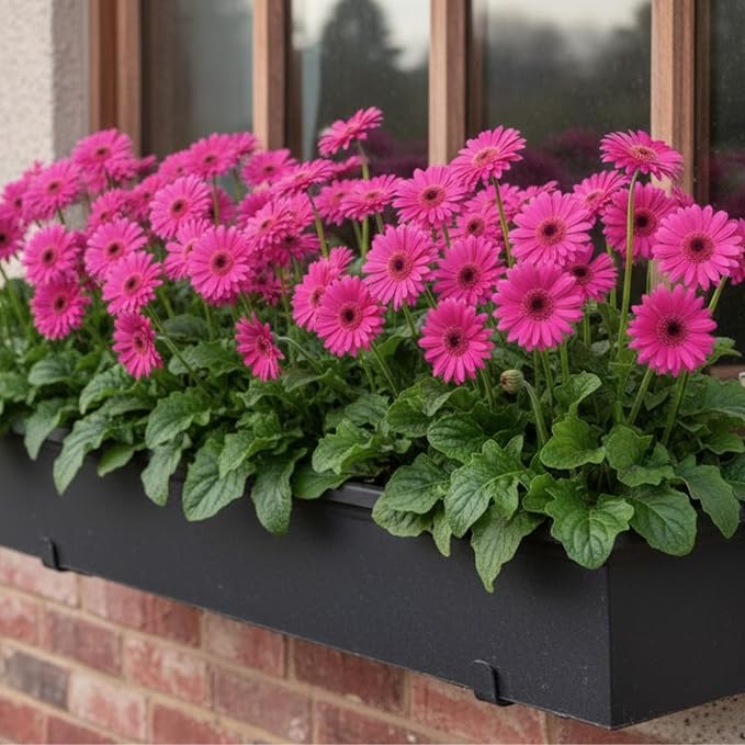 Sets 4 Pink Gerbera Daisy Live Plants, Ready to Bloom in Spring, Flower Winter Hardy Outdoor Planting