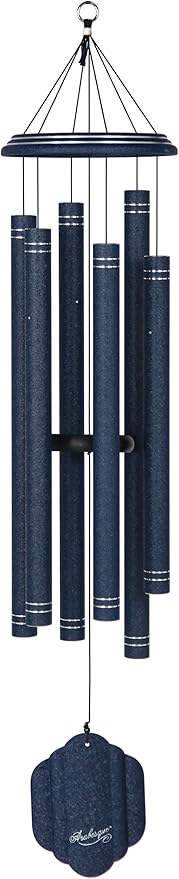Arabesque by Wind River - 50 inch Sapphire Wind Chime for Patio, Backyard, Garden, and Outdoor décor (Aluminum Chime) Made in The USA