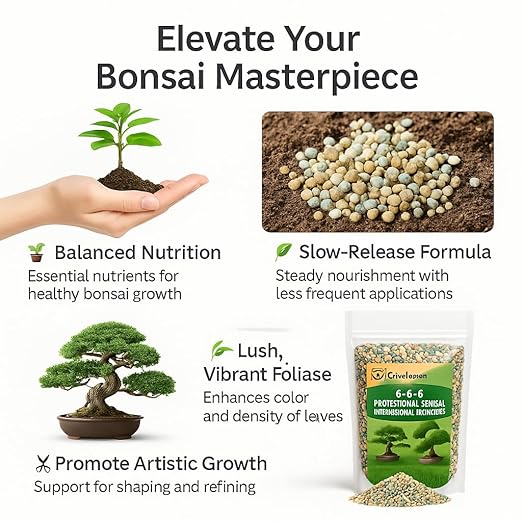 𝐁𝐄𝐒𝐓𝐒𝐄𝐋𝐋𝐄𝐑 Bonsai Fertilizer Pellets – Slow-Release Bonsai Tree Fertilizer & Food for Compact Growth, Dense Branching & Healthy Roots | Ideal for All Bonsai & Money Trees [16 OZ]