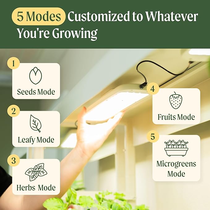 Vego garden 4 Tier Indoor Rolling Metal Corner Plant Stand with Grow Light, Full Spectrum LED Grow Light, Plant Rack for Seed Starting, Leafy, Herbs, Fruits & Microgreens