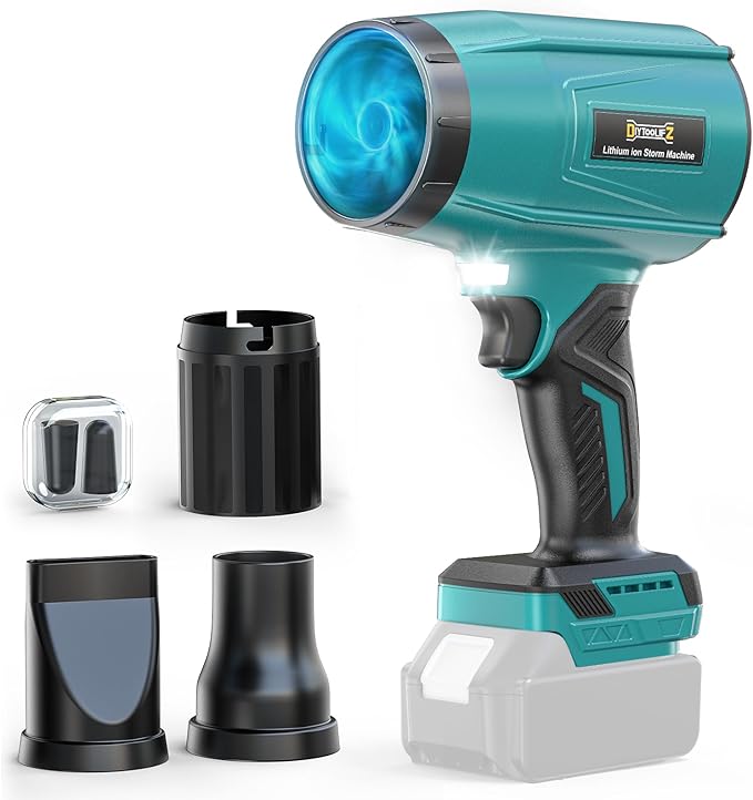 800,000RPM Cordless Leaf Blower Compatible with Makita 18V (Tool Only), Brushless Motor, Adjustable Speed, Lightweight Portable Electric Blower for Car, Patio, Garden (Without Battery)