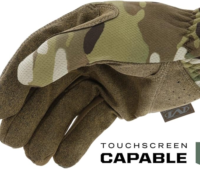 Mechanix Wear FastFit Tactical Gloves - Heavy Duty Lightweight Multipurpose Gloves - Flexible Grip & Reinforced Palm - Touchscreen Capable - XX-Large - MultiCam Camouflage