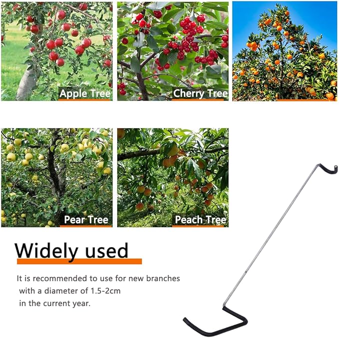 Fruit Tree Limb Spreader 10pcs,14inch Branch Puller,New Fruit Branch Spreader Plastic Hose Wrapped Iron Wire Don't Damage Branches,Tree Open Angle Pull Branch Bending Tool