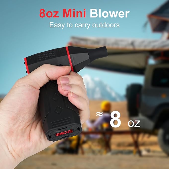 Rechargeable air Duster, 130,000 RPM Cordless Rechargeable air Blower, for Cleaning Electronics and Keyboards, Computers, Cars, Home use, Outdoor Inflation, Snow Removal, and Leaves