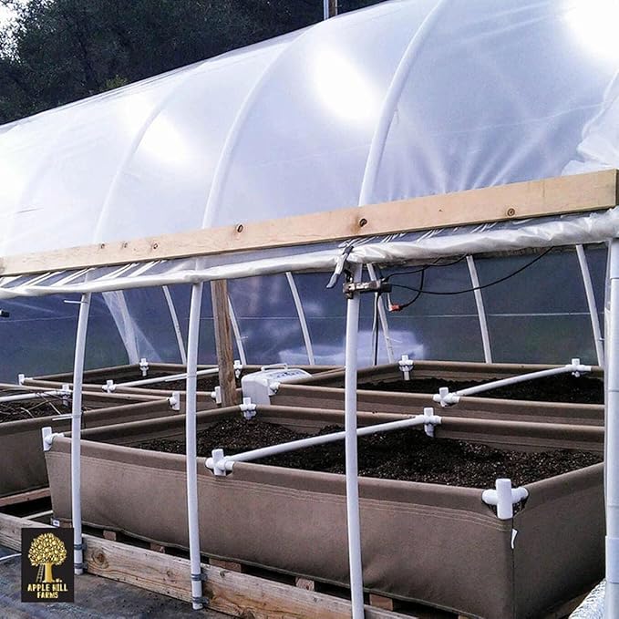 Sustainable Village Grassroots Fabric Raised Garden Bed 4'x8' with Trellis | Outdoor or Indoor Planter Bed Set | for Gardening, Flowers, Plants, and Vegetables