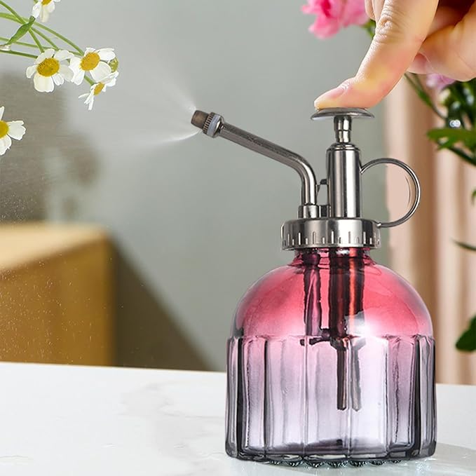 Style 4 Vintage Plant Mister, 200ml Bronze Top Spray Bottle for House Plants