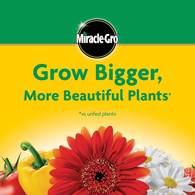 Miracle-Gro Water Soluble All Purpose Plant Food,Plant Fertilizer for Indoor or Outdoor Plants,Roses,Flowers,Houseplants,Vegetables and Trees,10 lb.,(Pack of 4)