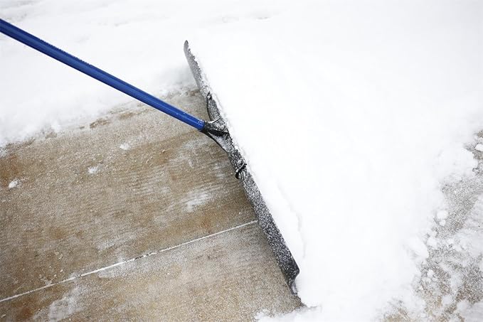 Marshalltown Polar Pusher 30 Inch Snow Pusher Shovel, Lightweight Non-Stick UHMW Makes Plowing Snow Easy, Made in The USA, SNOWP30