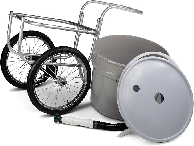 Smart Carts Water Cart - 20 Gallon Portable Watering System with Large 20" Wheels