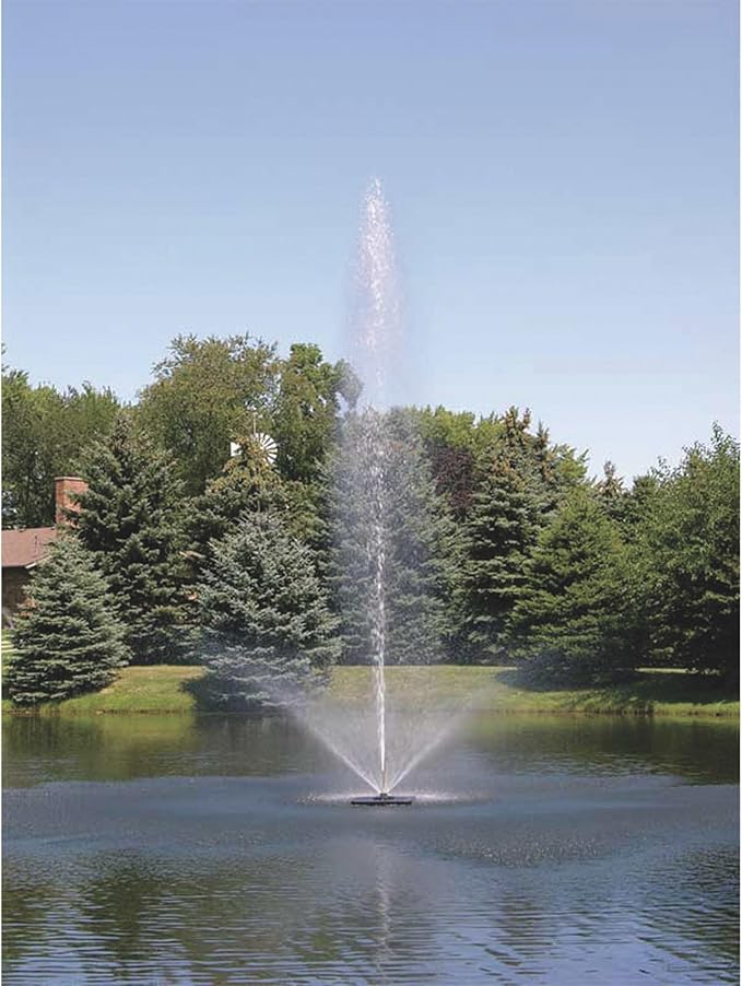 Scott Aerator Skyward Fountain - 1/2 HP 115V Pond Aerator with 70 ft. Electric Cord | Aerating Fountain for Lakes & Ponds | Maintenance Free Stainless Steel | Made in USA